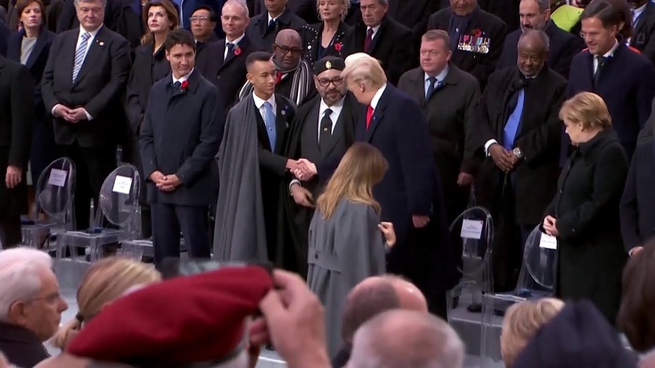 Дональд Трамп с королем Марокко 